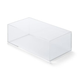 Muji 44089576 Stackable Acrylic Box, Medium, Approx. Width 10.9 x Depth 5.0 x Height 3.1 inches (25.2 x 12.6 x 8 cm), Transparent