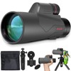 Monocular 12x56 High Power Monocular Telescope for Adults with Smartphone
