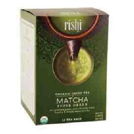 Rishi Tea Organic Super Green Tea Matcha - 15 Tea Bags