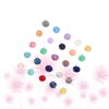COHEALI 300pcs Round Resin Flat Back Rhinestones for Jewelry Making