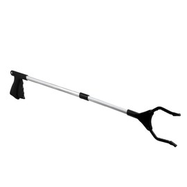 Linxor – Greifzange für Abfälle, Greifhilfe mit magnetischen Spitzen – Faltbar – Schwarz