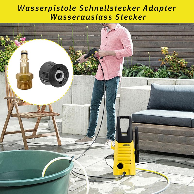 Buaak High Pressure Washer Adapter, M22 14mm Quick Connect Adapter