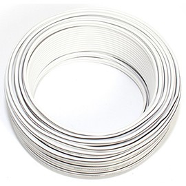 Loud Speaker Audio Cable 25m - 2x0,5mm² - 100% CCA Copper ; white