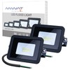 MIHEAL 110V 2 Pack 10W LED Flood Light,Cool White, IP68