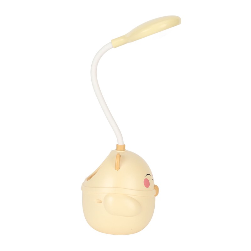 LED Table Lamp USB Charging Gooseneck Reading Light Pen Holder