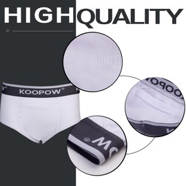 KOOPOW 2-Pack Youth Cup Underwear Youth Boys Baseball Cup Briefs With Soft Protective Athletic Cup Baseball, Football, Lacrosse