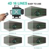 16 Lines Laser 360 Level Self Leveling, 4x360° Professional 4D