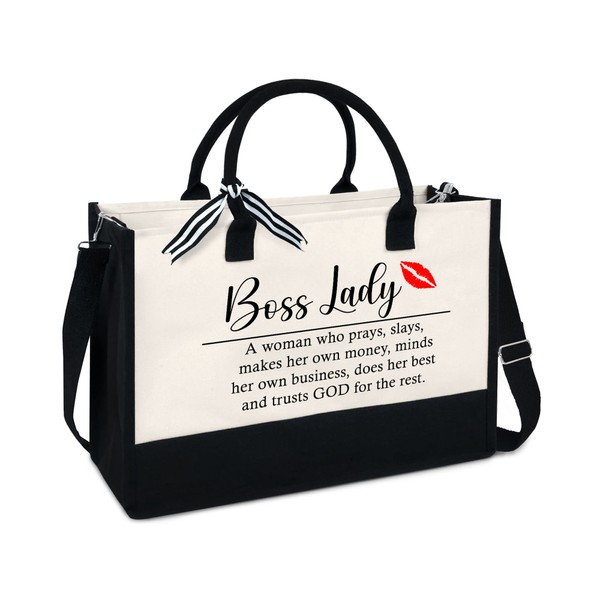 OASSIE Gifts For Women, Boss Lady Gift Tote Bag, Leaving