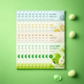 Goodal gudal sunhan Sheet Mask 40pack (nokcha/yuja/titeuri/putsagwa/raiseu) for at-home skincare routines, Korean beauty facial mask, Goodal Import, and Personal Care