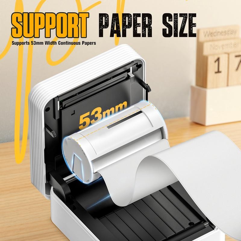 PM230 Mini Sticker Printer-2 Inch Bluetooth Thermal Pocket Printer, Inkless