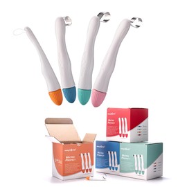 EASYTODENTA Dental Matrix Bands 4.5/6MM Proformed Matrix System Standard/Curved Disposable Matrices Adjustable Metal Matrix Ring (6MM Curved 50PCS)