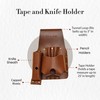 Style n Craft Tape and Knife Holder, Full-Grain Leather Tool