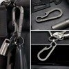 FQJOYL Small Titanium Carabiner Clip - Heavy Duty Key Chain