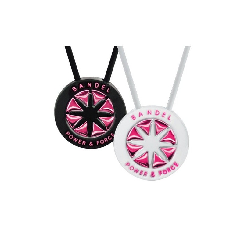 BANDEL Metallic Necklace [Black x Pink] 15.7 inches (40 cm)