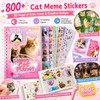 Cat Sticker Book with 800+ Cat Meme Stickers, 30 Pages
