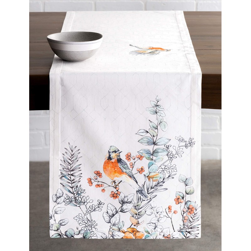 Maison d'Hermine Thanksgiving / Christmas Table Runner, 100% Cotton, 50