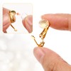 6 Pieces Clip-on Earring Converter and 6 Pieces Silicone Earring