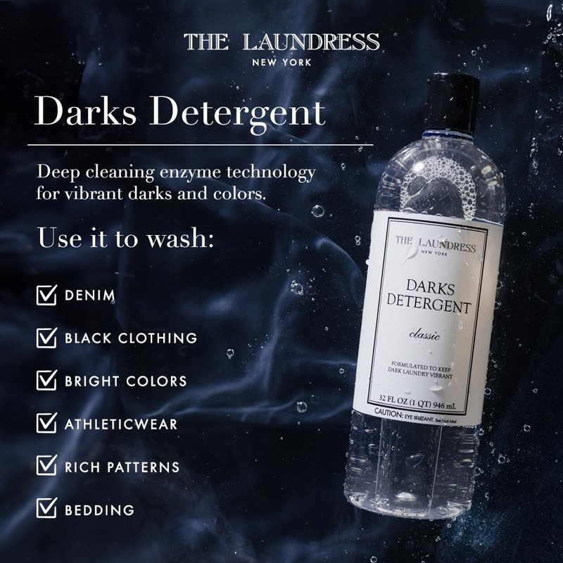 The Laundress Darks Detergent, Concentrated Laundry Detergent Liquid, For Rich