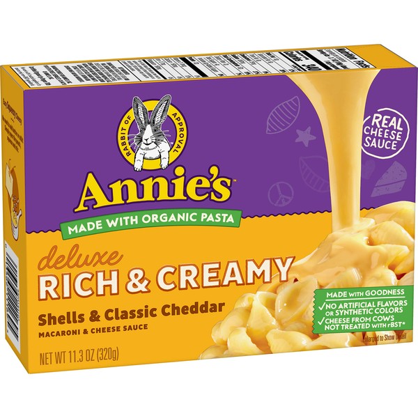 Annie's Deluxe Rich & Creamy Shells & Classic Cheddar Macaroni
