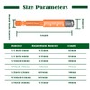 JOERIC Orange Hex Shank 3/8" Dry Diamond Drill Bit Set,