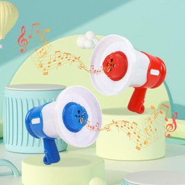 2Pcs Mini Megaphone Keychain – Funny Recording Speaker with Music, Gag Gift for Adults,for Game Night, Parties, Sports, and Outdoor Events