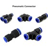 Emsoulnioi Air Hose Quick Fitting One-Touch Pipe Fitting Union Straight