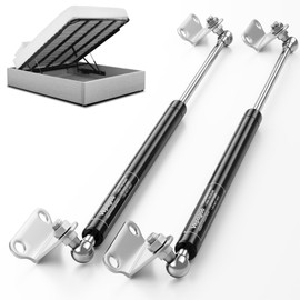 Vepagoo 30 Inch Gas Struts 100Lb/445N Shock with Mounting Brackets, Lift Supports for RV Bed Storage Travel Trailer Truck Bed Cover Basement Heavy Duty Lid Springs (Fit 105lb-135lb Lid), 2pcs (1pair)