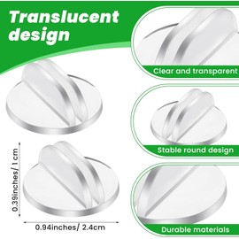 Translucent Plastic Card Display Stands, Round Base, 50 Piece Clear Plastic Miniature Game Business Cards Display Holder Base, Transparent Card Holders Game Card Stands