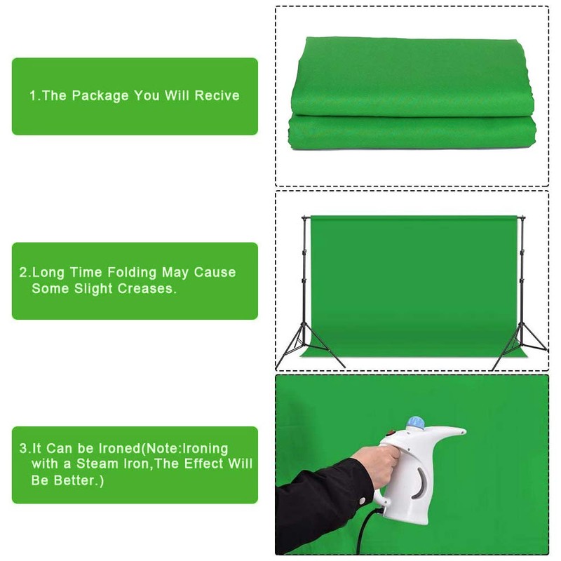 Green Screen Background Backdrop AOBETAK 5x7ft Thicker Fabric Photo Backdrop