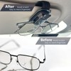 SEAMETAL Sunglass Holder for Car Visor Metal Sunglasses Clip, One-Hand