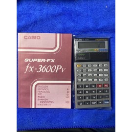 CASIO FX-3600PV CALCULATOR, VINTAGE 1990.
