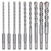 flintronic SDS-Plus Drill Bit Set, 9PCS (5mm~16mm) Cross Drill Bits,