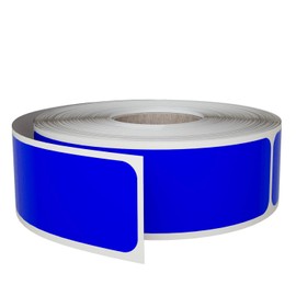 Blue Label Stickers 3 x 1 inch - 250 Pack,(7.5cm x 2.5cm) Rectangle Sticker on a Roll by Royal Green