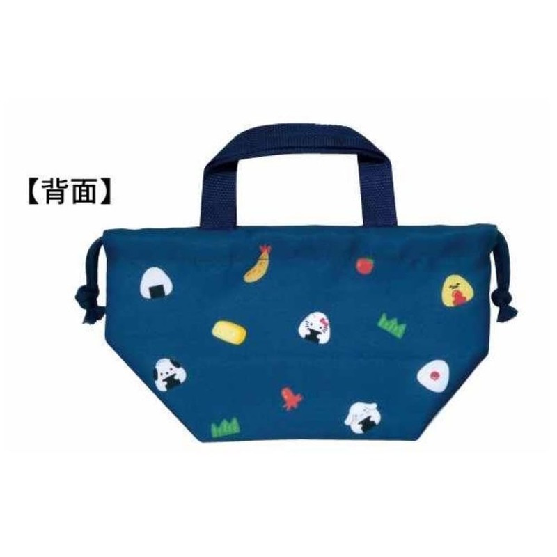K Company Sanrio Characters (Onigiri Series) Gusseted Drawstring Navy SAON-MKC-NV