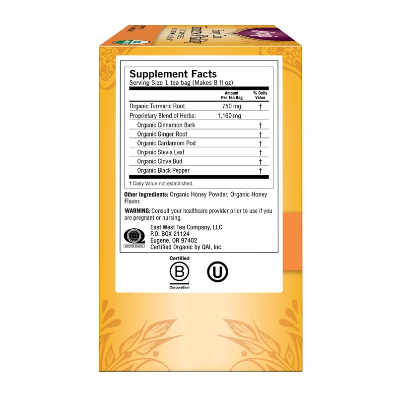 Yogi Tea, Honey Chai Turmeric Vitality, 16 ct