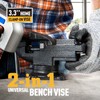 Dual-Purpose Combined Universal Vise 3.3" with 360° Swivel Base Work,