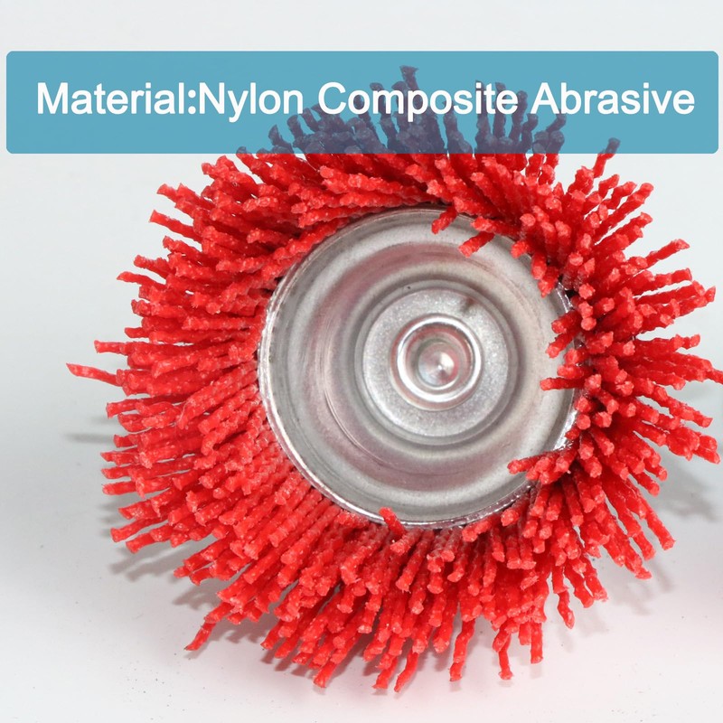 10 Pack Nylon Filament Abrasive Wire Brush Wheel & Cup