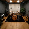 Drum Rug Mat with Non-Slip Grip Bottom, 4x6ft Drum Carpet