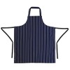 Whites Chefs Apparel Butchers Apron Polycotton Navy Stripe Extra Large