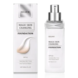 Pack of 2 Foundation Colour Changing, Foundation Colour Changing, Moisturising Foundation Make-Up, Brightening Colour-Changing Foundation for Mature Skin, Natural Brightening, Perfect Makeup
