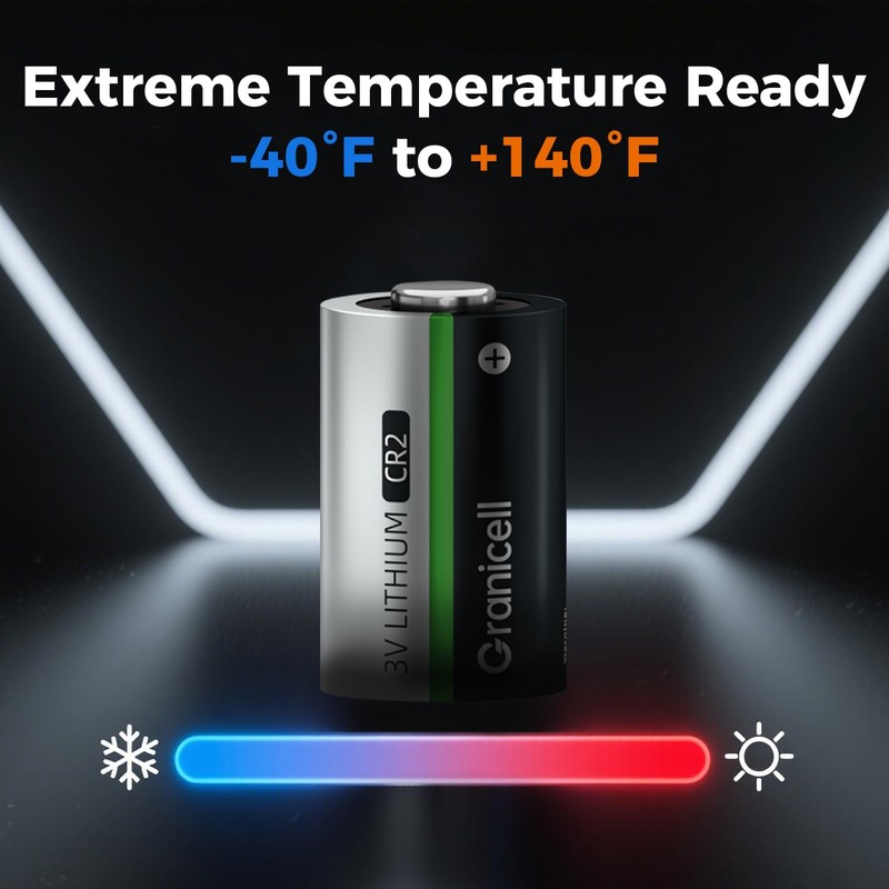 Granicell CR2 3V Lithium Batteries 4 Pack 900mAh