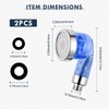 Garaook Blue Shampoo Bowl Sprayer Head with Filter, 2PCS Sprayer