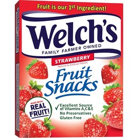 Welch's Fruit Snacks, Strawberry, 0.9 Oz, 10 Ct