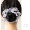 JewelVOX Scrunchie Hair Accessories, Organza, Chiffon, Ruffle, Stylish, Popular, Adult