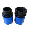 Topways® Electronix erweiterbarer Gartenschlauch Stecker und Buchse Adapter Verbindungsstück Blau