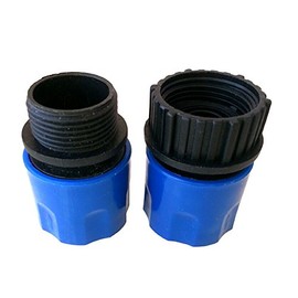 Topways® Electronix erweiterbarer Gartenschlauch Stecker und Buchse Adapter Verbindungsstück Blau