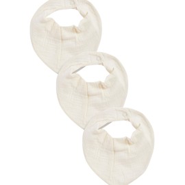 NEXT Lätzchen aus Musseline, 3er Pack Creme one size