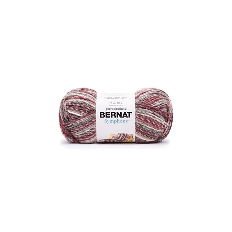 Bernat Symphony Pomegranate Punch Yarn - 2 Pack of 225g/8oz
