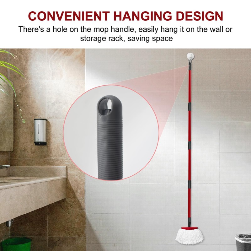 DLAIMI Mop Handle Replacement for Ocedar 4 Section Spin Mop