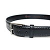 KIETH Men's Belt, Antique Style Punched Leather, Black, 1.3 inches
